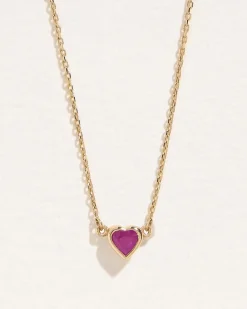 Pamela Love Necklaces|Bezel Heart Pendant