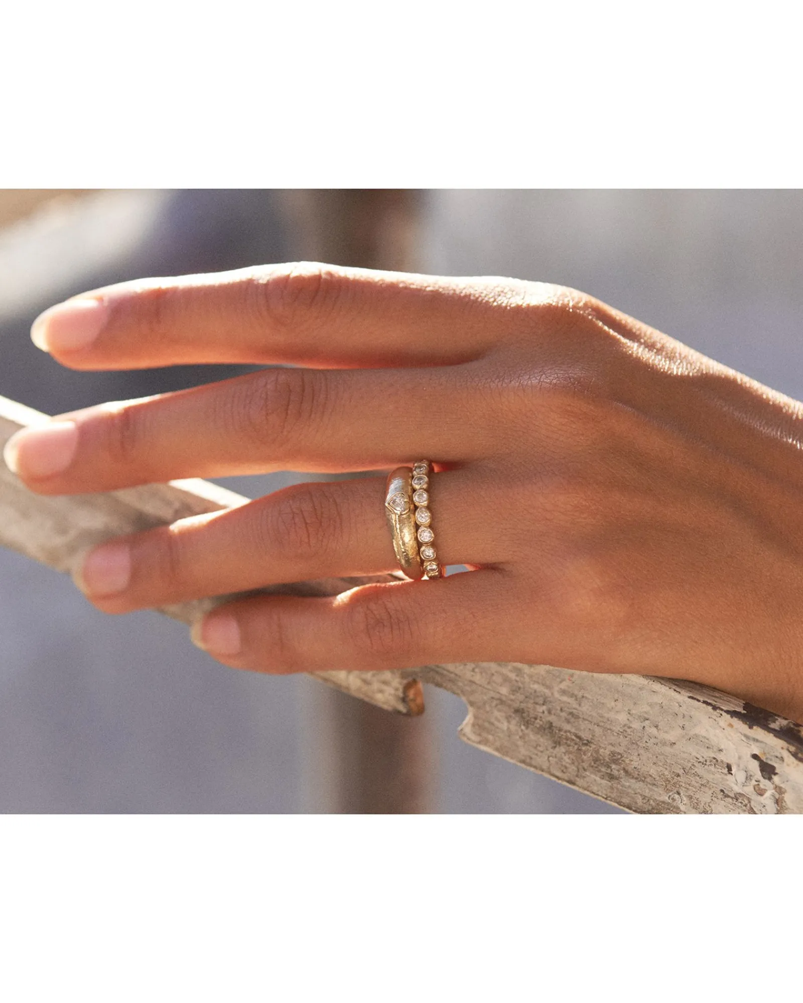 Pamela Love Rings|Bezel Heart Ring