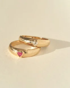 Pamela Love Rings|Bezel Heart Ring