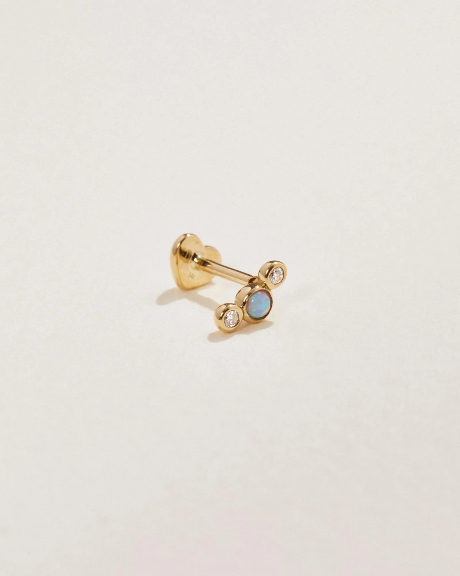 Pamela Love Earrings|Bezel Set Crescent Stud