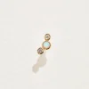 Pamela Love Piercing Jewelry|Bezel Set Crescent Stud