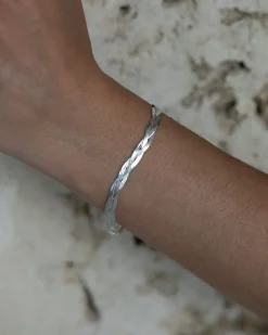 Pamela Love Bracelets|Braided Herringbone Thin Chain Bracelet