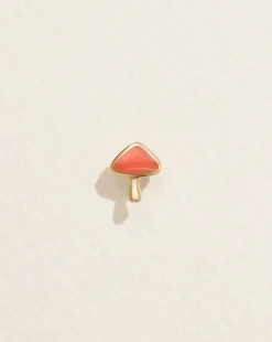 Pamela Love Earrings|Inlay Mushroom Stud
