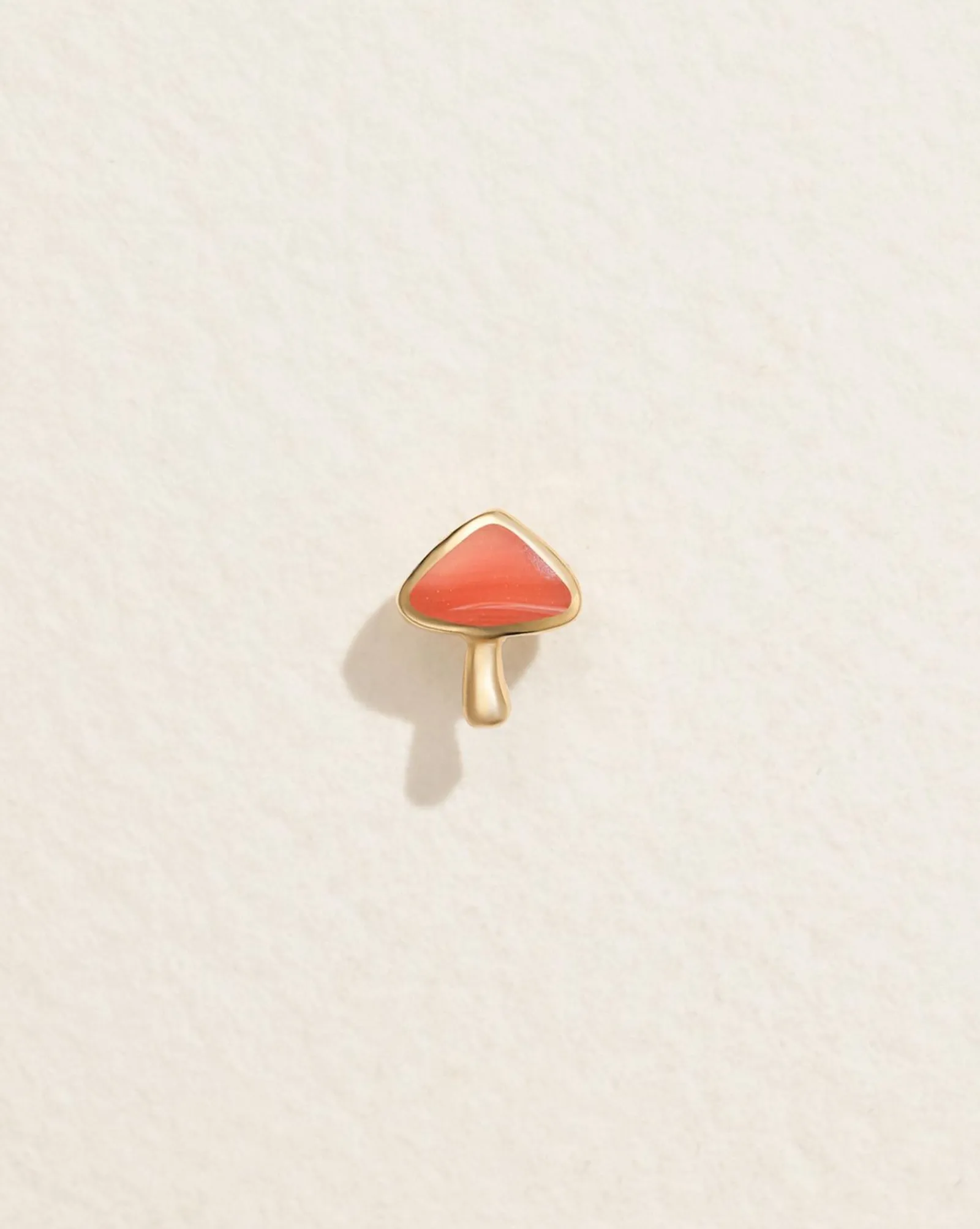 Pamela Love Earrings|Inlay Mushroom Stud