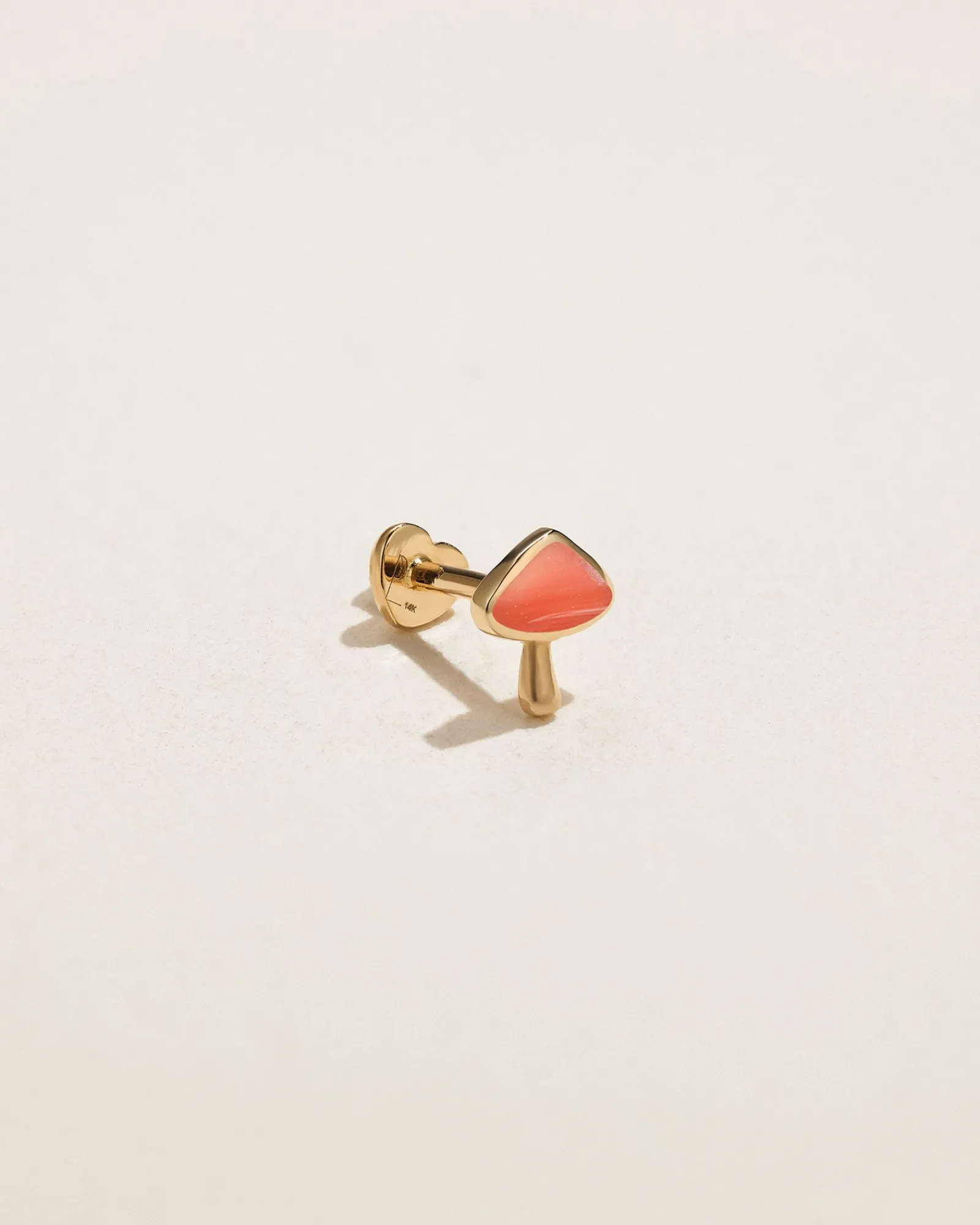 Pamela Love Earrings|Inlay Mushroom Stud