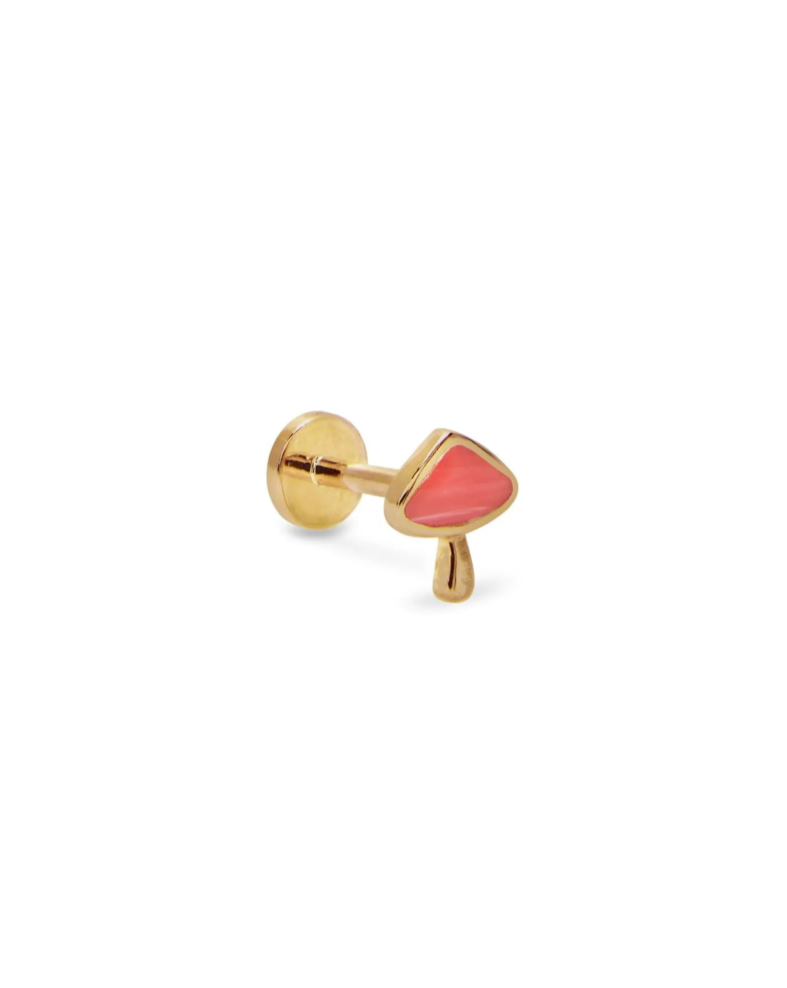 Pamela Love Earrings|Inlay Mushroom Stud