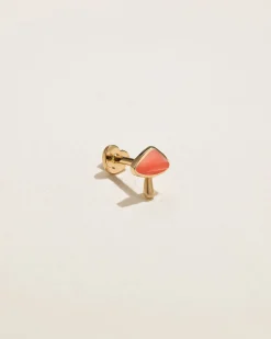 Pamela Love Piercing Jewelry|Inlay Mushroom Stud