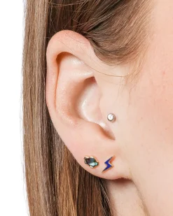 Pamela Love Earrings|Lightning Bolt Stud