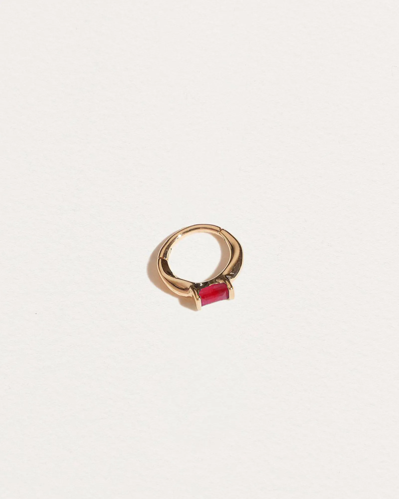 Pamela Love Piercing Jewelry|6Mm Baguette Stone Huggie