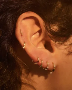 Pamela Love Piercing Jewelry|6Mm Baguette Stone Huggie