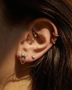 Pamela Love Piercing Jewelry|8Mm Molten Eternity Huggie