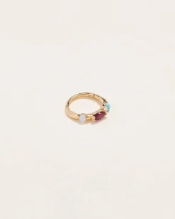 Pamela Love Earrings|8Mm Multi Stone Huggie