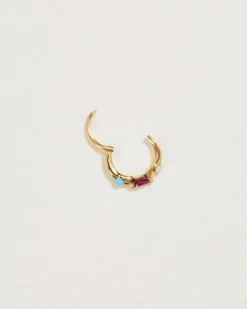 Pamela Love Earrings|8Mm Multi Stone Huggie
