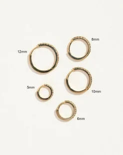Pamela Love Earrings|8Mm Pave Huggie