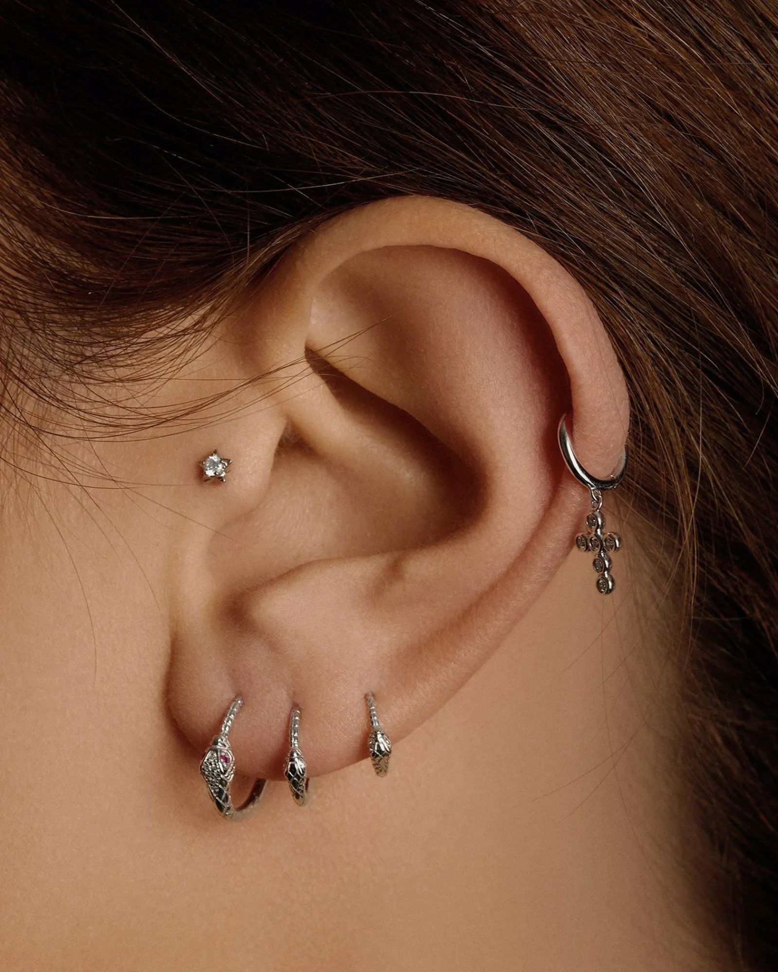 Pamela Love Earrings|8Mm Serpent Clicker