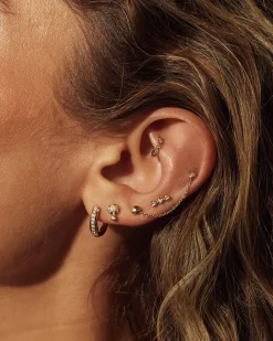Pamela Love Piercing Jewelry|Molten Pave Huggie