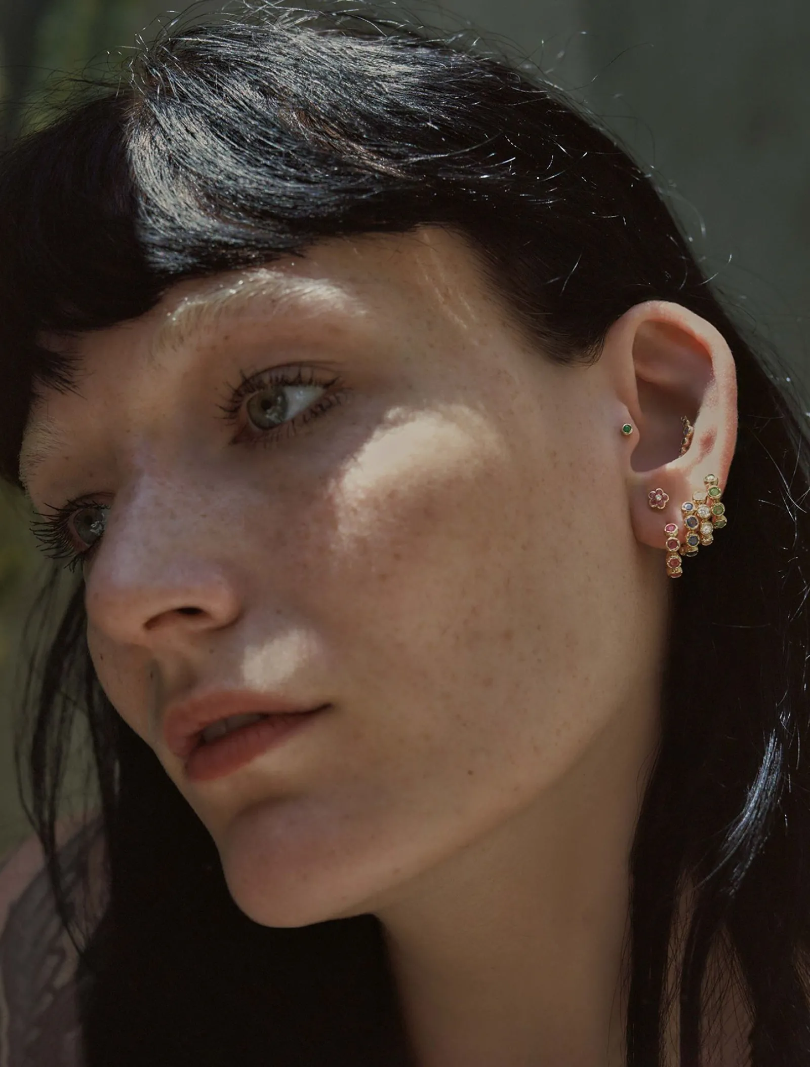Pamela Love Piercing Jewelry|Molten Stone Huggie