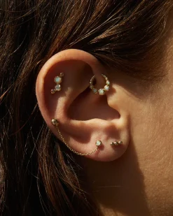 Pamela Love Piercing Jewelry|Molten Triple Dot Stud