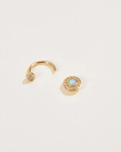 Pamela Love Piercing Jewelry|Pave Gravitation Hook