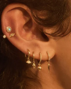 Pamela Love Piercing Jewelry|Pave Gravitation Hook