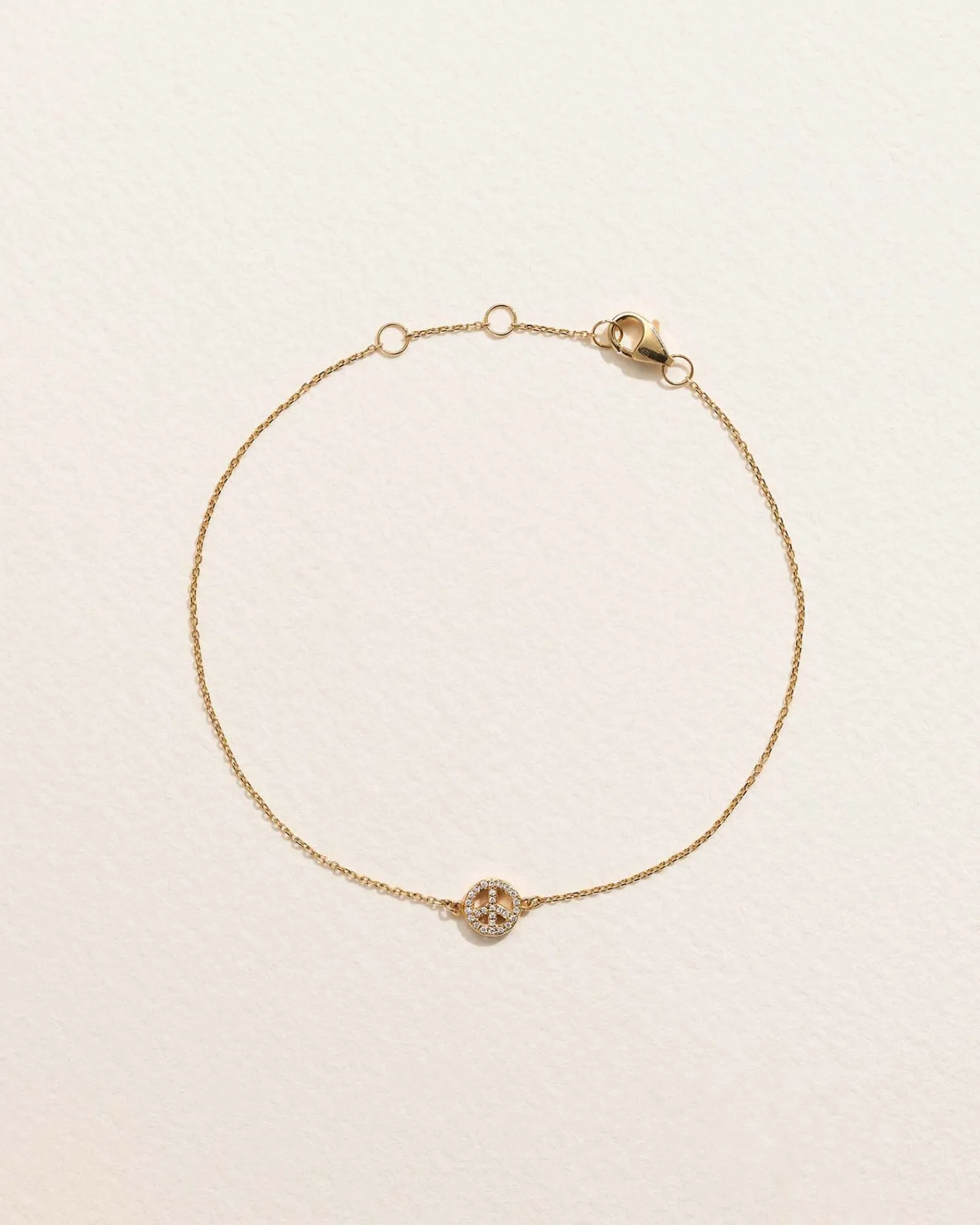Pamela Love Bracelets|Pave Peace Bracelet