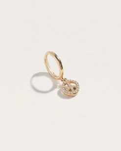 Pamela Love Earrings|Pave Peace Huggie