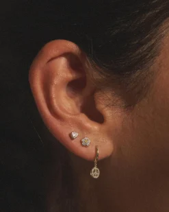Pamela Love Piercing Jewelry|Pave Peace Huggie