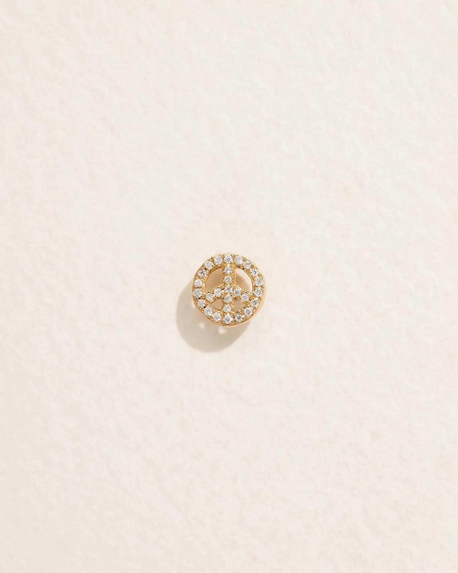 Pamela Love Earrings|Pave Peace Stud