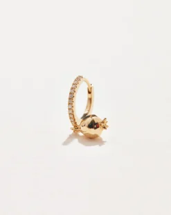 Pamela Love Earrings|Pomegranate Pave Huggie