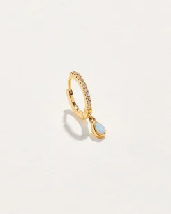 Pamela Love Earrings|Raindrop Pave Huggie