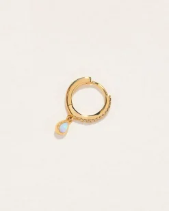Pamela Love Earrings|Raindrop Pave Huggie