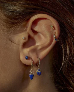 Pamela Love Earrings|Raindrop Pave Huggie