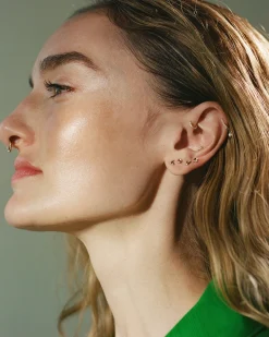 Pamela Love Earrings|Raindrop Pave Huggie