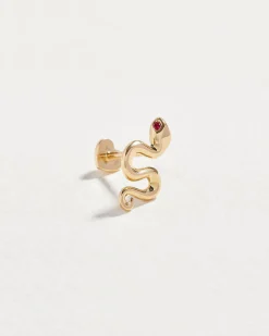 Pamela Love Piercing Jewelry|Serpent Ruby Stud